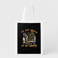 Halloween Creepy Season The Season To Be Creepy Grocery Bag