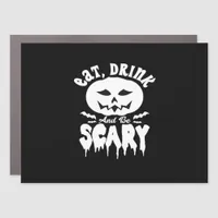 Eat Drink And Be Scary Halloween Retro Classic Car Magnet