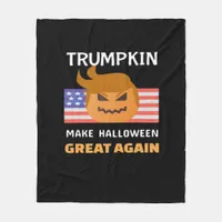 Halloween Trumpkin Classic Fleece Blanket