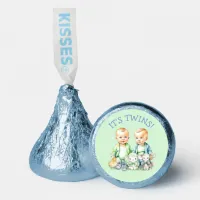 It's Twins! Cute boy twins Baby Shower Treats Hershey®'s Kisses®