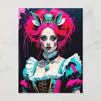 Alice as the Hot Pink Queen Postcard