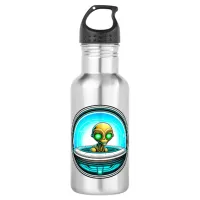 Extra Terrestrial Flying in a UFO   Stainless Steel Water Bottle