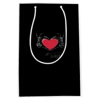Have A Nice Day! Skeleton Hands With Heart Classic Medium Gift Bag