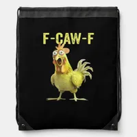 F-Caw-F Funny Chicken Classic Creative Casual Drawstring Bag
