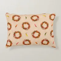 Southwest Chile Wreaths All Over Pattern Accent Pillow