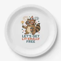 Let's Get Lit-erally Free Design - Fun Party Quote Paper Plates