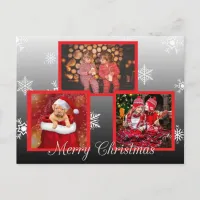 Merry Christmas Personalized Photo Postcard