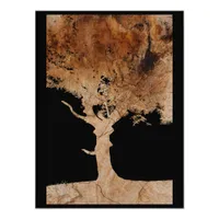 Wood tree photo print