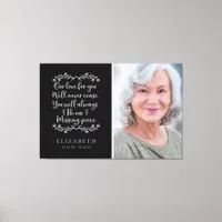 Family Memorial Photo Keepsake Canvas Print