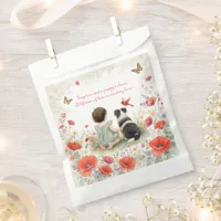 Personalized Baby Girl and her Puppy Baby Shower  Favor Bag