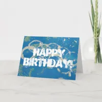 Abstract Painting, Happy Birthday! Card