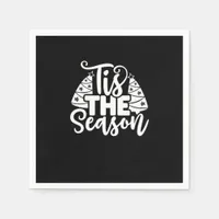 Tis Season To Careful - Retro Vintage Style Napkins