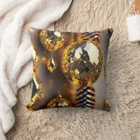 Blink! Beautiful chaos jewelry in gold  Throw Pillow