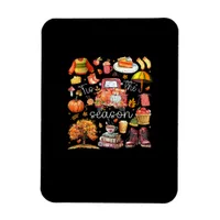 Tis The Season Pumpkin Leaves Autumn Magnet