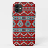 Southwest Mesas Turquoise & Red Phone Case