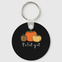 Fall Cute Halloween Pumpkin Thanksgiving It’s Fall Keychain