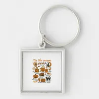Retro Tis The Season Halloween Season Fall Keychain