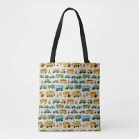 School Bus Tote Bag