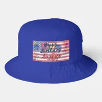 4th of July Happy Birthday America USA 250th Bucket Hat