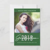 Modern Elegant Graduation Class of 2019 Photo Announcement