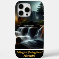 Enchanting night waterfalls with a personal touch iPhone 16 pro max case