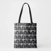 Bold Caribbean Tribal Mudcloth – Black & White,  Tote Bag