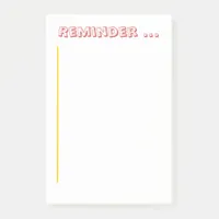 Note Pad - Reminder notepad