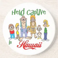 Hawaii Funny Trailer Park Sandstone Coaster