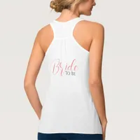 Bride Squad Personalized Bride Script Tank Top
