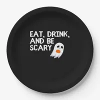 Eat Drink And Be Scary Halloween Spirit Paper Plates
