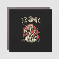 Cottagecore Mushrooms Academia Goblincore Aestheti Car Magnet