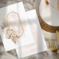 Boho Oasis Wedding Menu ID959