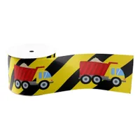 Construction Themed Birthday Party Grosgrain Ribbon