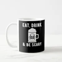 Eat Drink And Be Scary Halloween Beer Vintage Styl Coffee Mug