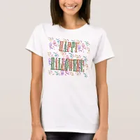 Confetti & Halloween Festival Text Ladies T-Shirt