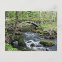 Tranquil Waters: Gleason Falls Road Bridge Postcard