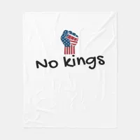 No Kings In America Classic Minimal Clean Fleece Blanket
