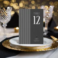 Tailored Black & White Wedding Table Number ID1090