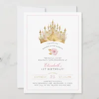 Princess Crown Fairytale Birthday Invitation 