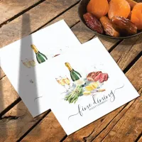 Watercolor Dining Chef Catering ID813 Square Business Card