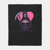 Heart Hands Reaper Classic Look Fleece Blanket