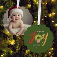 First 1st Christmas Grandparents Memento Keepsake  Ornament Card