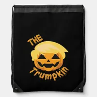 Trumpkin Pumpkin Halloween Design – Sloth Costume  Drawstring Bag