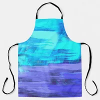 Modern Abstract Art brushstrokes Apron