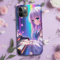 Anime Girl Playing Piano   iPhone 11 Pro Case