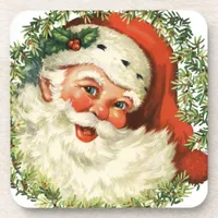 Festive Vintage Santa Coaster