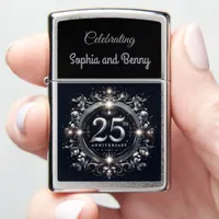 Silver Celebration: 25th Anniversary S Zippo Lighter