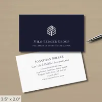 Modern Geometric Logo Business Card