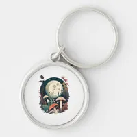 Aesthetic Goblincore And Cottagecore Mushroom Crea Keychain