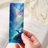 Blue Dragon Magical Forest Personalized Bookmarks